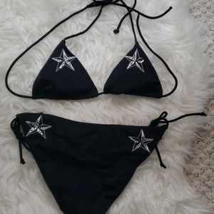 Victoria secret black string bikini